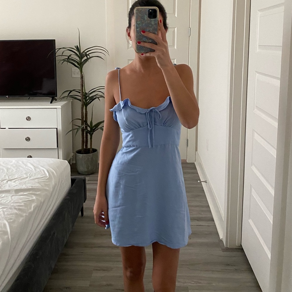 Baby Blue Mini Dress